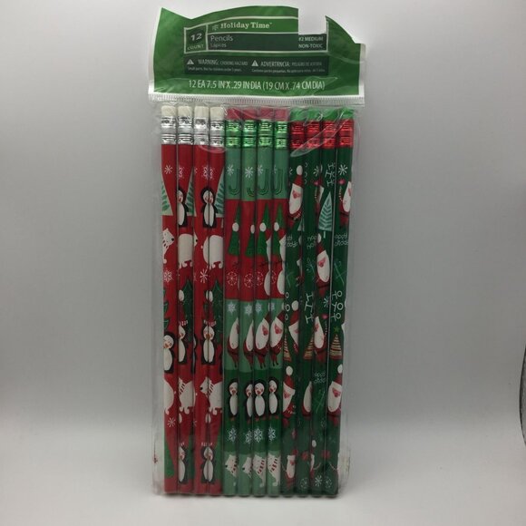 Holiday Time Christmas Party Favor Bundle Straws Cards Pencils Activity Books - Picture 11 of 11